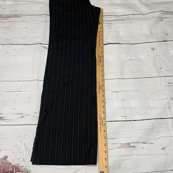 J.Crew City Fit Women's Navy Blue Wool Blend Pinstripe Dress Pants - Picture 5 of 6